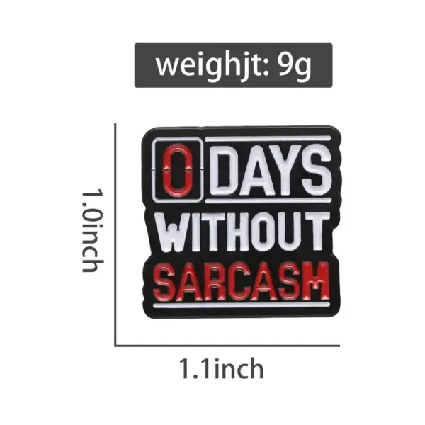 Funny Sarcastic Proverbs Enamel Pins Brooches - Image 5