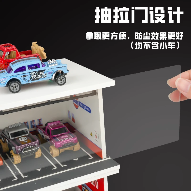 1/64 Scale LED Double-Deck Car Garage Diorama 3 1/64 Scale LED Double-Deck Car Garage Diorama - Image 3