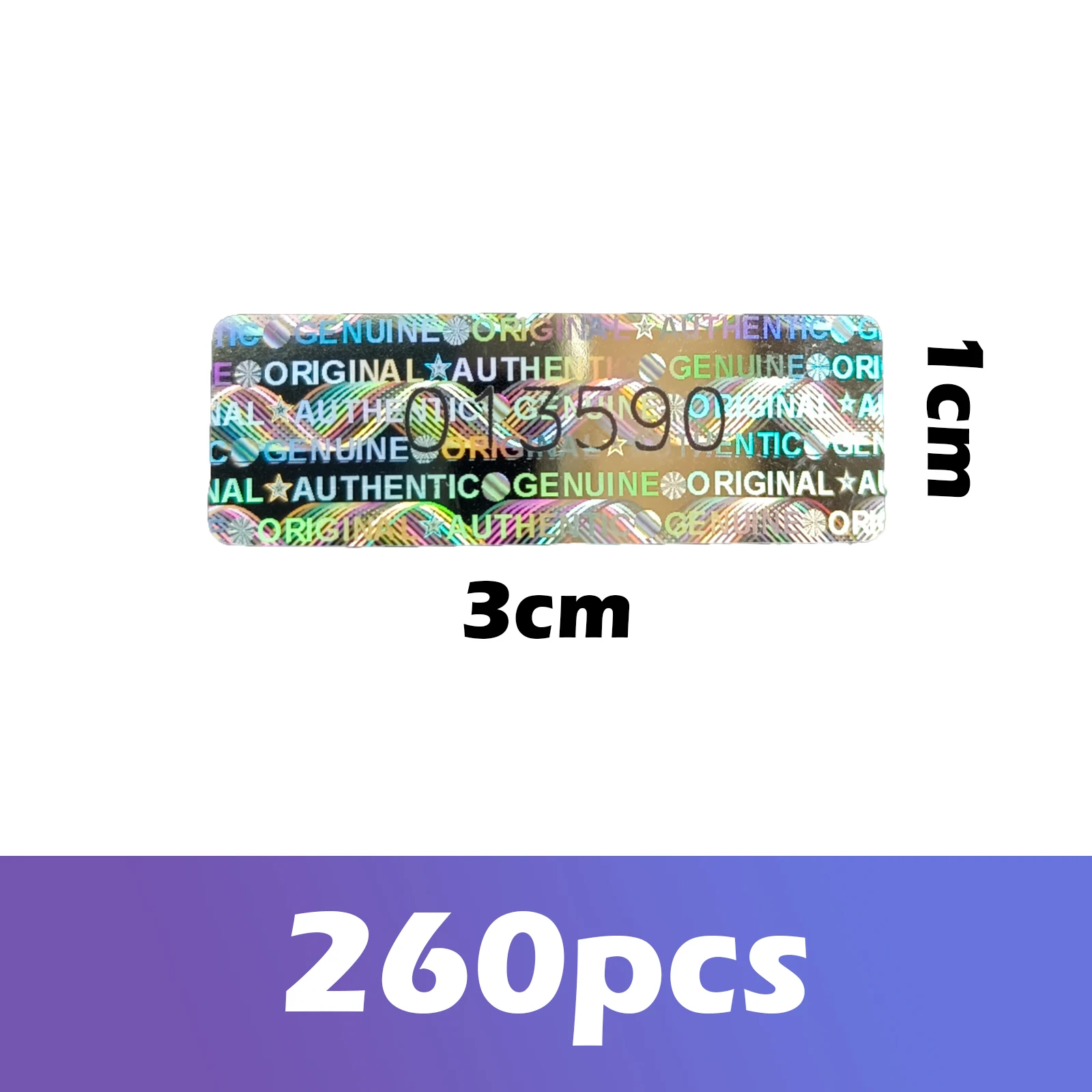 Holographic Security Sealing Stickers 1x3 cm 8 Holographic Security Sealing Stickers 1x3 cm - Image 8