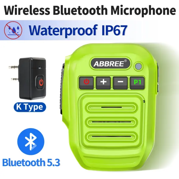 ABBREE Bluetooth Microphone for Two-Way Radios - Image 8