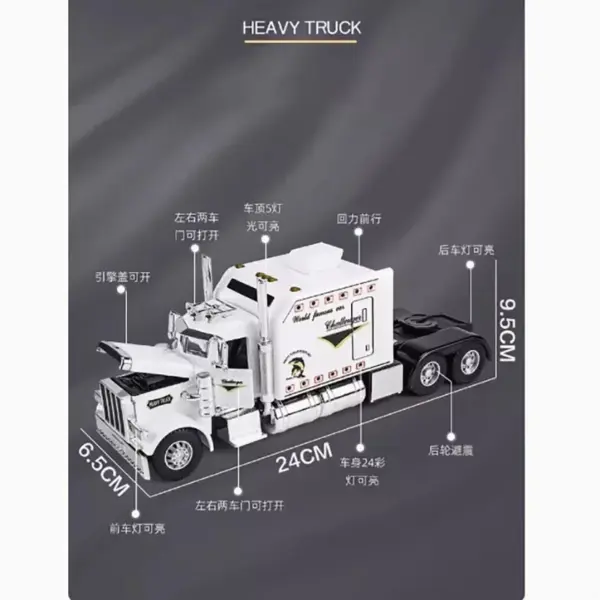 Diecast 1/24 Peterbilt 389 Truck Model - Image 4