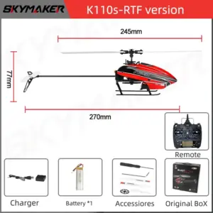 WLtoys XK K110s RC Helicopter 6CH Brushless Drone 20 S75a515fd12e947a58f2aeef7f0a09300c
