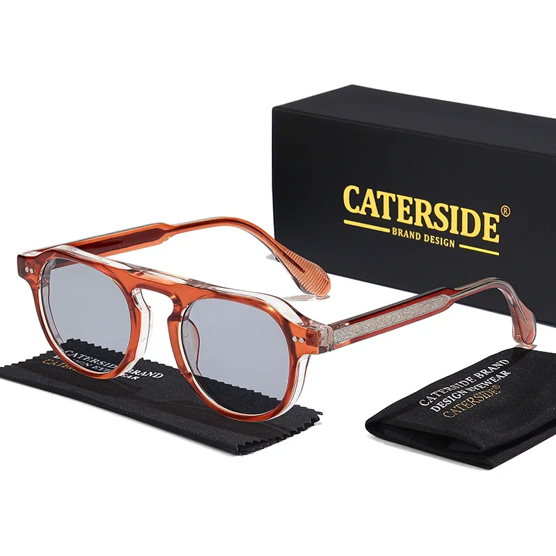 Vintage Round Punk Sunglasses Men Women UV400 7 Vintage Round Punk Sunglasses Men Women UV400 - Image 7