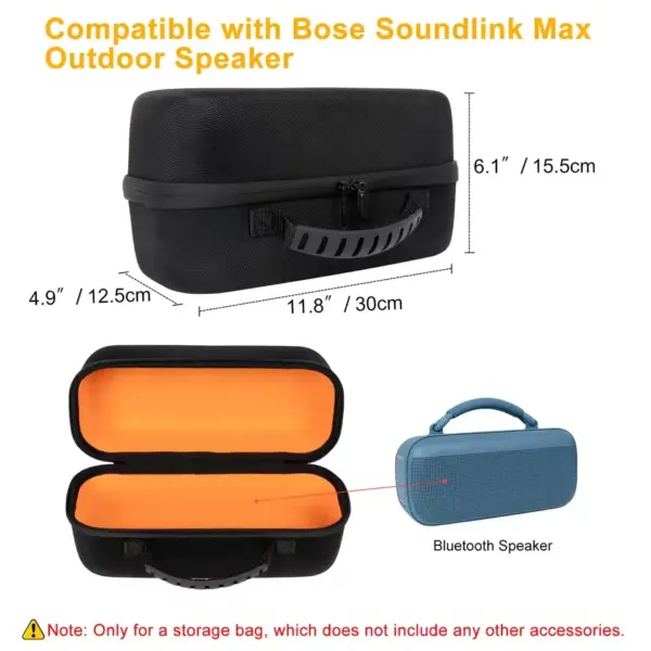 Hard Carrying Case for Bose Soundlink Max Speaker - Image 3
