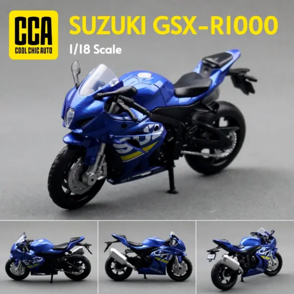 Kawasaki Ninja H2R 1:18 Diecast Motorcycle Model - Image 11