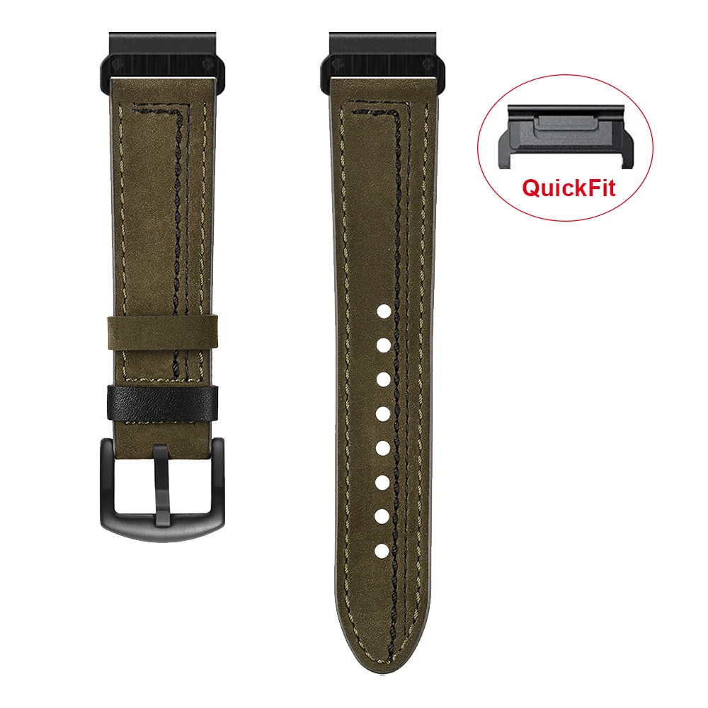 Leather QuickFit Watch Band for Garmin Fenix 9 Leather QuickFit Watch Band for Garmin Fenix - Image 9