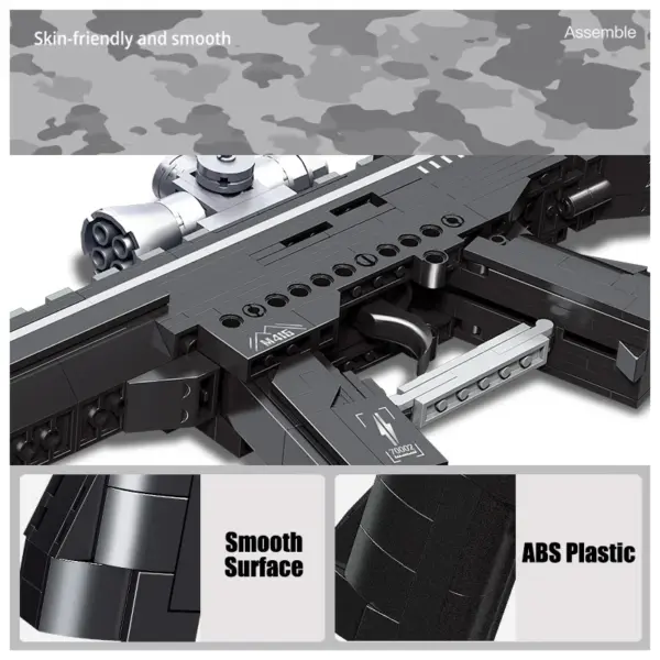 Military Series Desert Eagle Pistol MK14 Building Blocks Set - Image 4