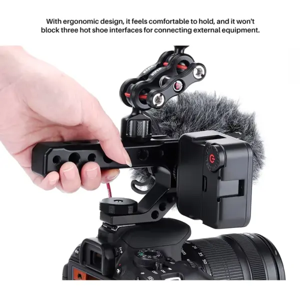DSLR Camera Top Handle Grip Stabilizer Accessory - Image 3