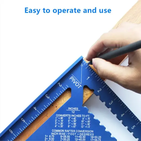 7-Inch Aluminum Alloy Triangle Ruler Tool - Image 3