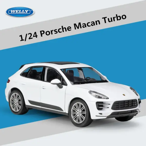 1:24 Porsche Macan Turbo Diecast Model Car - Image 10