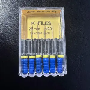 Stainless Steel Dental K-Files 6-Pack 38 S77f2026411db4f87a2ae181789a9b9b3O