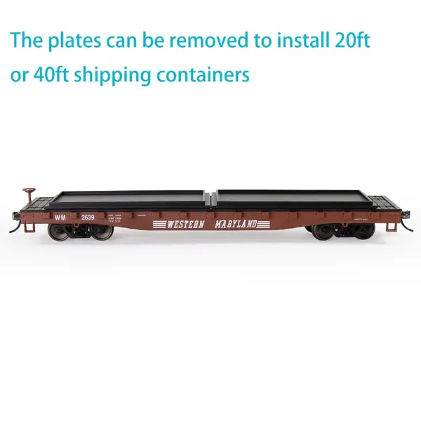 Evemodel HO Scale 52ft Flat Car C8741 - Image 14