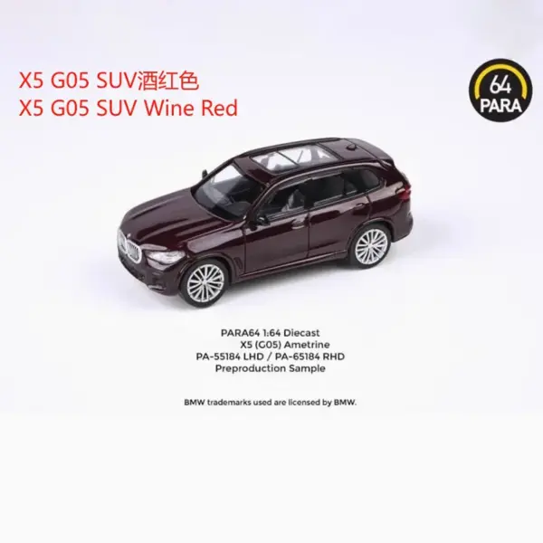 PARA64 1/64 Scale X5 G05 SUV Diecast Model - Image 11