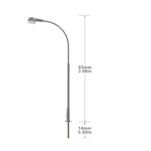 HO Scale 1:87 LED Street Lamps Set of 5 11 S78a63d3d8f2a4e62a2e20974e8bd3bd8k