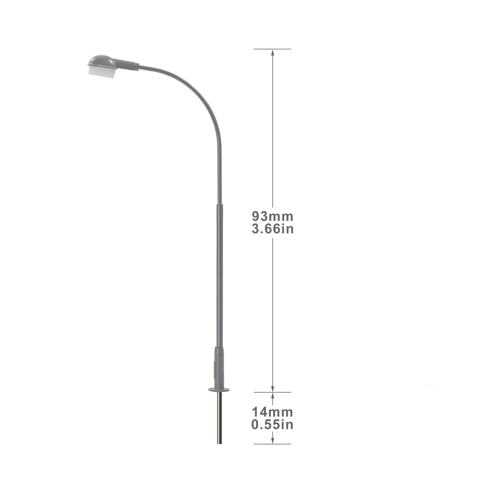 HO Scale 1:87 LED Street Lamps Set of 5 6 HO Scale 1:87 LED Street Lamps Set of 5 - Image 6