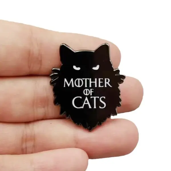 Mother of Cats Thrones Enamel Badge Pin - Image 4