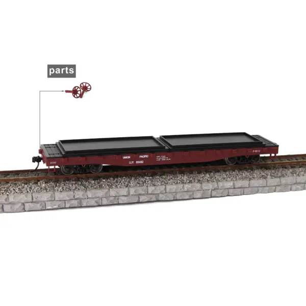 Evemodel HO Scale 52ft Flat Car C8741 - Image 9