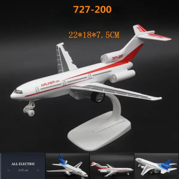 Boeing 727 & DC-10 Diecast Airplane Model - Image 4