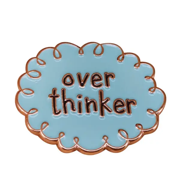 Overthinking It Enamel Pin for Mental Health - Image 14