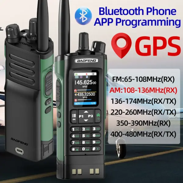 BAOFENG UV-32 GPS Walkie Talkie 10W with Bluetooth - Image 2