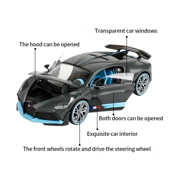Maisto 1:24 Bugatti Divo Die-Cast Model Set - Image 2