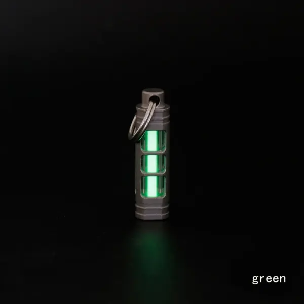 Luminous Titanium Alloy Signal Light Keychain - Image 7