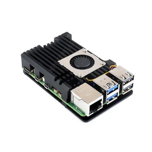 Aluminium Alloy Case with Fan for Raspberry Pi 5 - Image 3