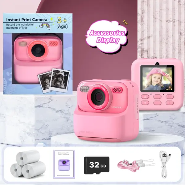 Kids Instant Print Camera with Dual Lens 32G - Image 6