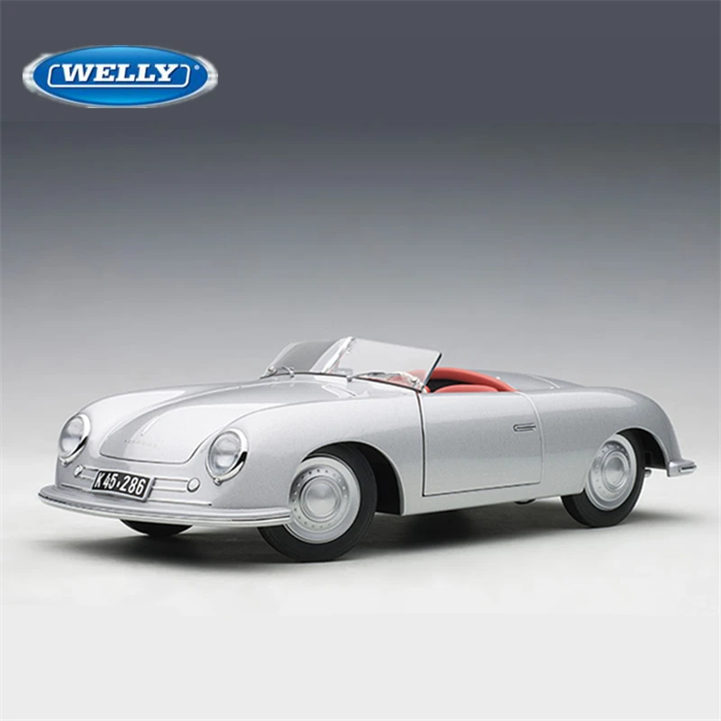 WELLY 1:24 Porsche 356 Alloy Model Car 3 WELLY 1:24 Porsche 356 Alloy Model Car - Image 3