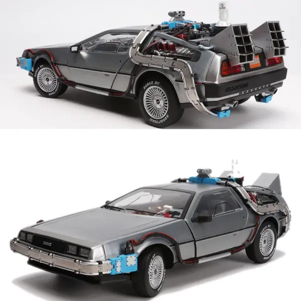1/18 Scale Diecast DeLorean Time Machine Model - Image 3