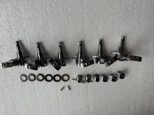 Chrome Guitar Tuning Pegs Set 3R3L - Image 2