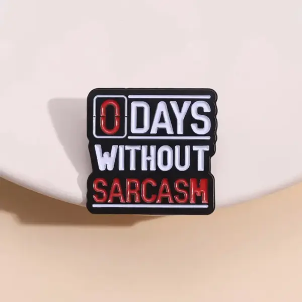 Funny Sarcastic Proverbs Enamel Pins Brooches - Image 3
