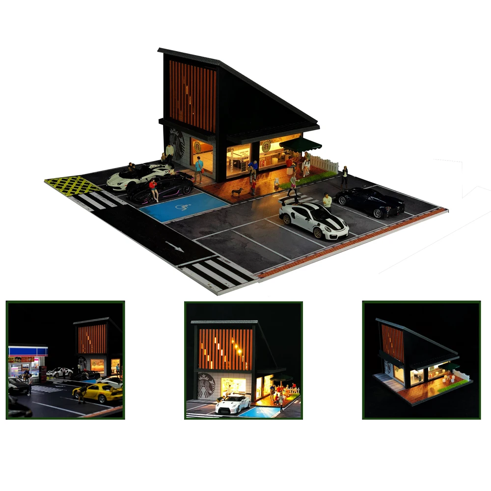 1:64 Scale LED Car Garage Diorama Model 18 1:64 Scale LED Car Garage Diorama Model - Image 18