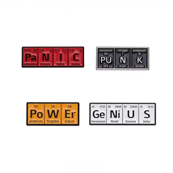 Chemical Element Enamel Pins for Science Enthusiasts - Image 7