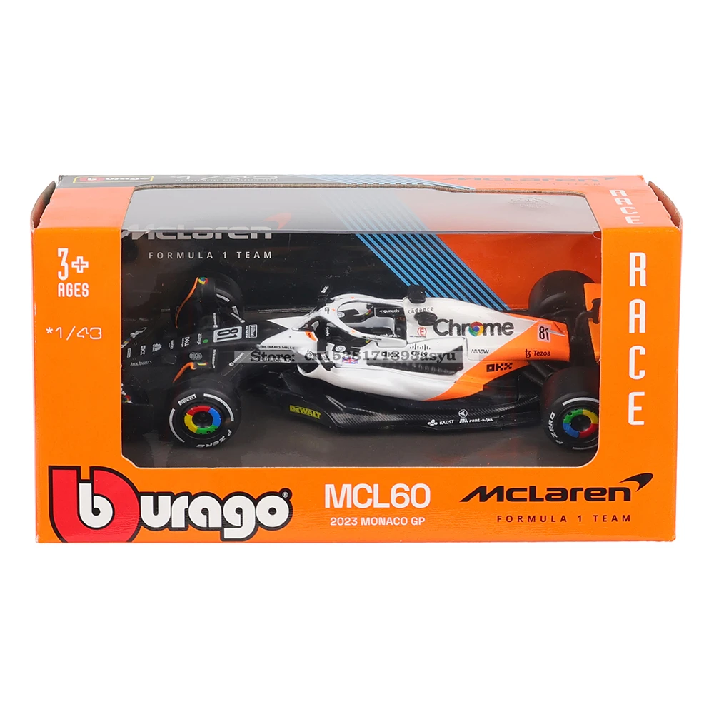 Bburago 1:43 McLaren F1 2024 MCL60 Model 5 Bburago 1:43 McLaren F1 2024 MCL60 Model - Image 5