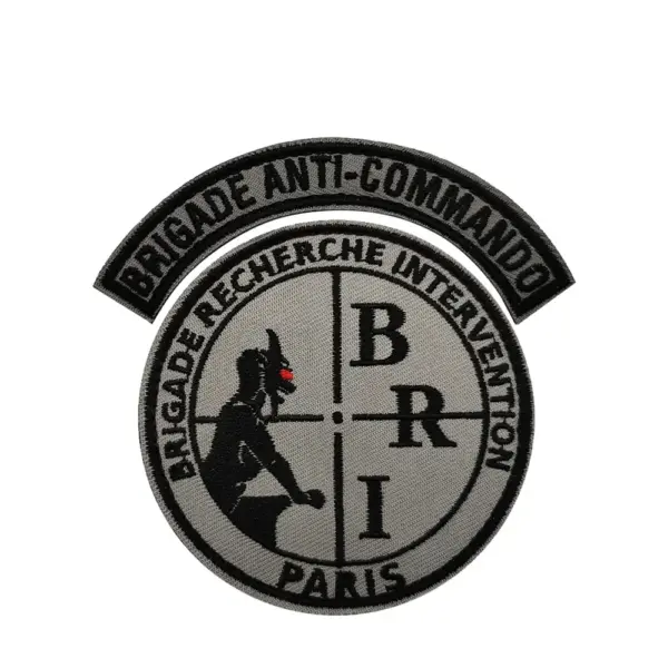 French BRI Anti Assault Military Patch with Hook & Loop - Image 2