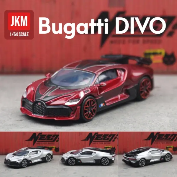 1/64 Scale Bugatti Divo Diecast Model Car - Image 2
