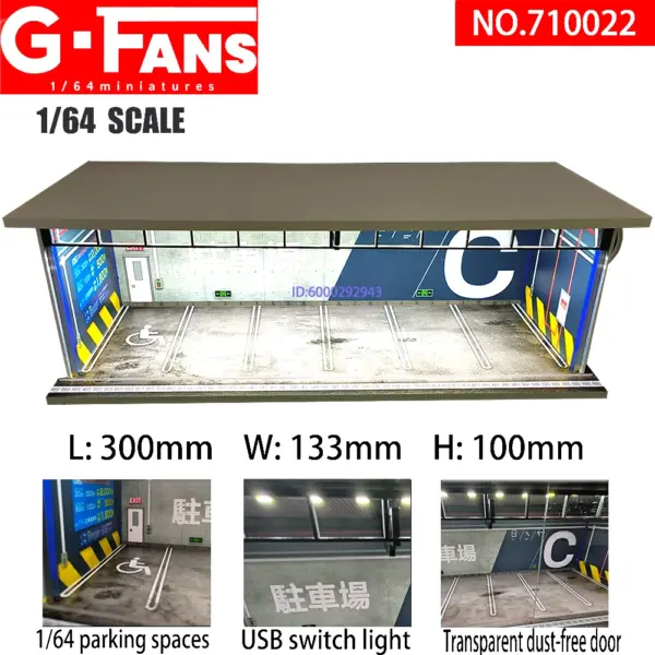 1/64 Scale Car Garage Diorama Display Model - Image 18