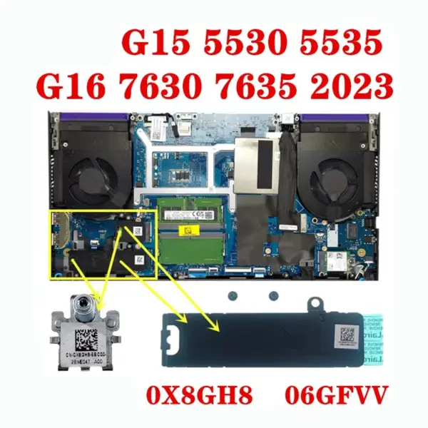Laptop M2 SSD Bracket with Heatsink for Dell - Image 7