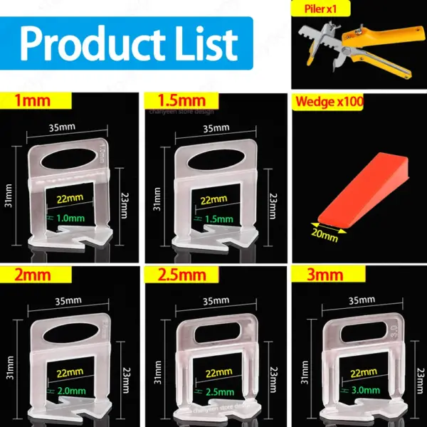 Tile Leveling System Kit for Perfect Floor & Wall Installation - Image 2