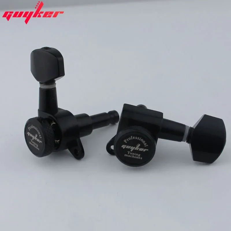 GUYKER Black Locking Guitar Tuners 1:18 Ratio 5 GUYKER Black Locking Guitar Tuners 1:18 Ratio - Image 5