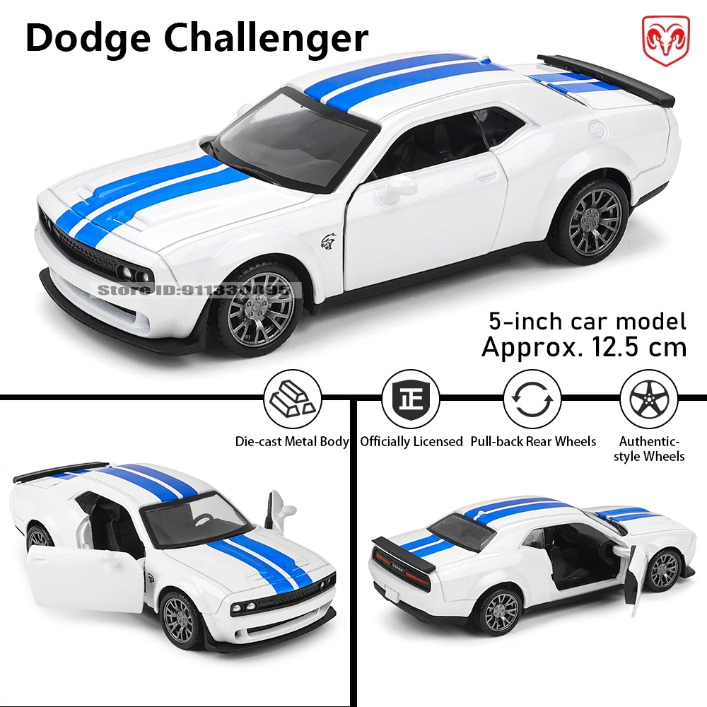MSZ Dodge Challenger 5-inch Alloy Car Model 9 MSZ Dodge Challenger 5-inch Alloy Car Model - Image 9