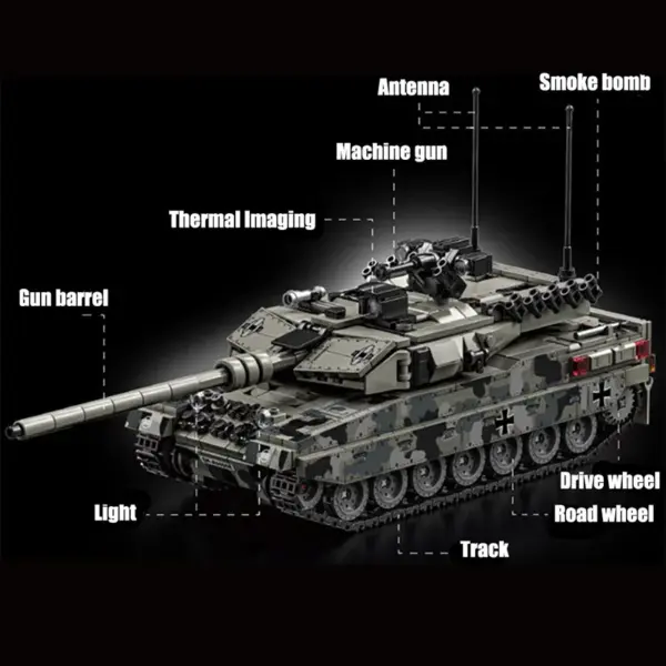Leopard 2A7 Heavy Tank Building Blocks Set - Image 5