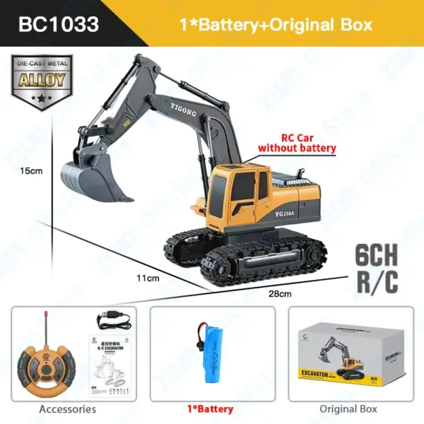 Remote Control Excavator Model BC1033/BC1028 - Image 8