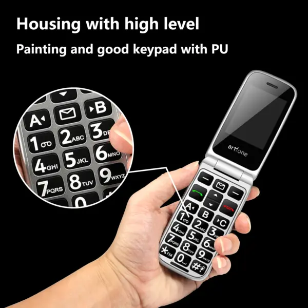 Artfone F20 Senior Flip Phone for Elderly with Bluetooth - Image 6