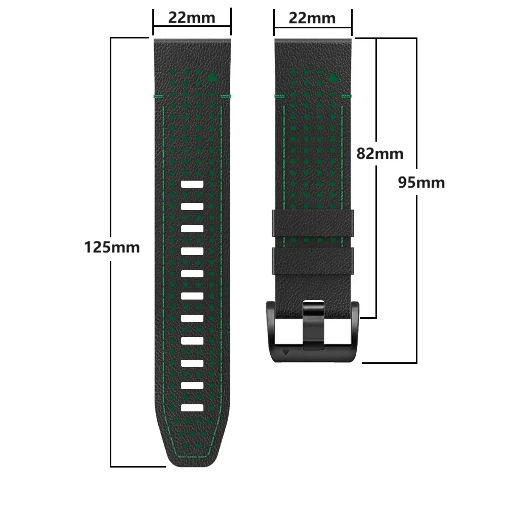 Garmin Fenix E 8 Leather Silicone Watch Band 3 Garmin Fenix E 8 Leather Silicone Watch Band - Image 3
