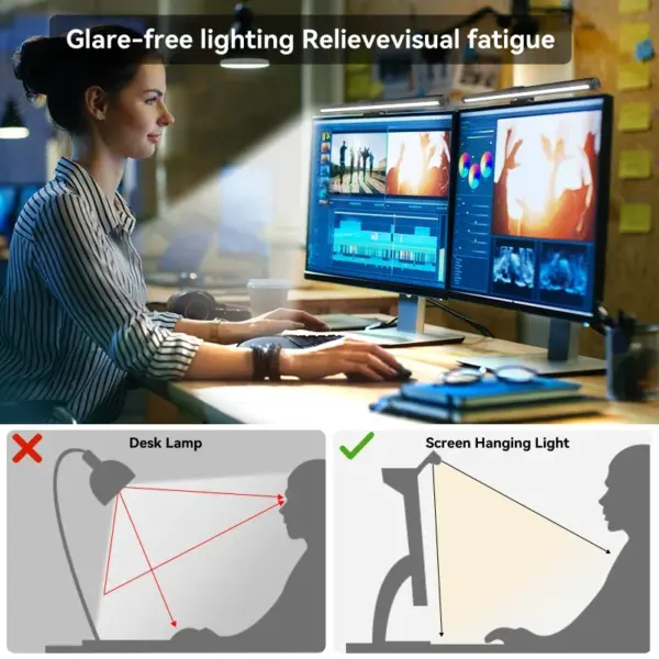 RGB LED Monitor Light Bar for Computer Setup - Image 6