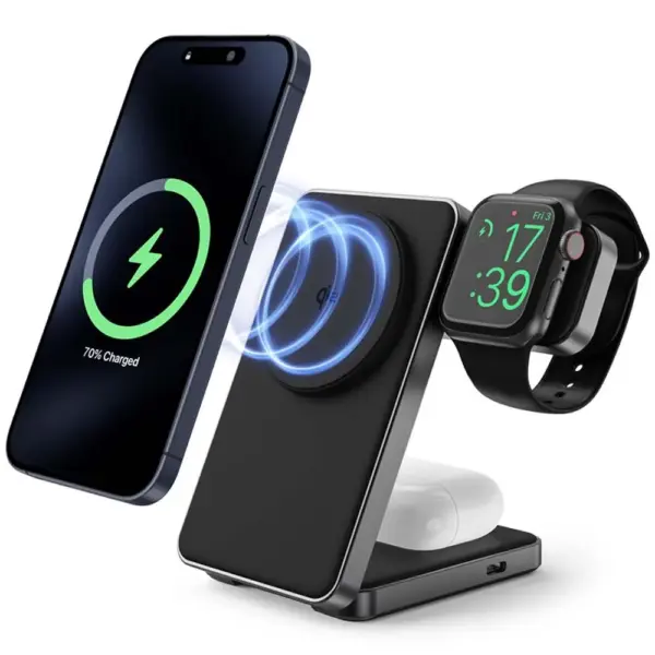 Qi2 3-in-1 Magnetic Wireless Charger for iPhone 15 - Image 7
