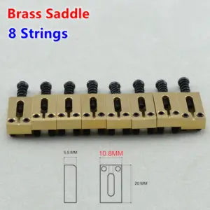 Electric Guitar Bridge Saddles Set 10.5MM/10.8MM 60 S81cf5524d4b844c6a00c28c50e90b482C