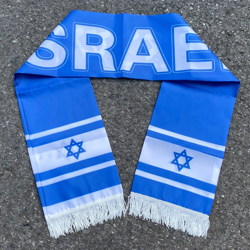 Custom Israel Football Fan Scarf 15x150cm 2 Custom Israel Football Fan Scarf 15x150cm - Image 2